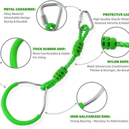 hop n play Kids Hanging Gymnastic Fitness Rings Set - Indoor & Outdoor image 4