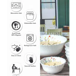 cello Opal Glass 7pcs Pudding Bowl Set image 4