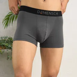 damensch Deo-Soft Anti-Bacterial Grey Solid Men Trunk image 4