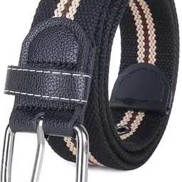 nahsoril Men & Women Casual, Evening Black Fabric, Canvas Belt-picture-17