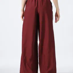 Shein High Rise Wide Track Pants with Piping Detail image 2