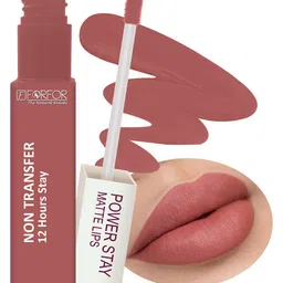 FORFOR Power Stay Set Of 3 Liquid Matte Lipstick-5ml Each-Sandy Nude-Peppy Red-Candy Red image 3