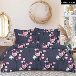 loom haven Cotton Double Flat 240 TC Abstract Bedsheet image 3