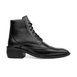 Bxxy Men Block-Heeled Height Increasing Brogue Boots image 4