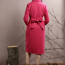 Athena Notched Collar Longline Over Coat image 5