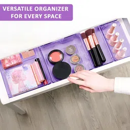 Kuber Industries Purple 14 Pieces Regular Makeup Organisers image 5