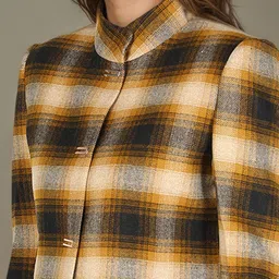 Chemistry Women Checked Single-Breasted Overcoat image 4