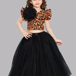 Pink Chick Girls Printed Top with Skirt-picture-25
