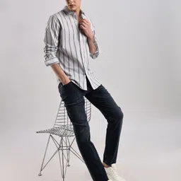 Calvin Klein Jeans Men Classic Slim Fit Opaque Striped Casual Shirt-picture-29