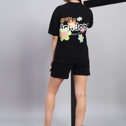 GRIFFEL Printed Pure Cotton Round Neck T-Shirt With Shorts Co-Ords-picture-29