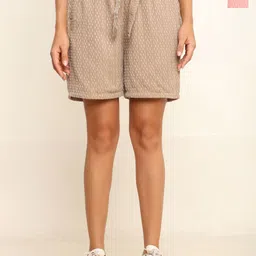 Prettify Women Checked Technology Shorts-picture-40