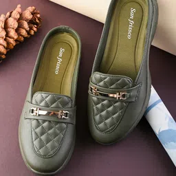 San Frissco City Strolls Women PU Lightweight Slip-On Loafers-image-88