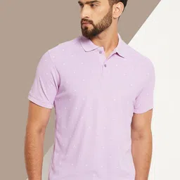 OGEN Men Printed Polo Collar Extended Sleeves Pockets T-shirt-picture-54