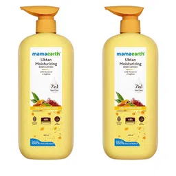 Mamaearth Set Of 2 Ubtan Moisturizing Body Lotion - 400 ml Each image 1