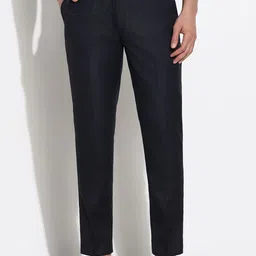 SHOWOFF Men Striped Comfort Tapered Fit Low-Rise Trousers-picture-41
