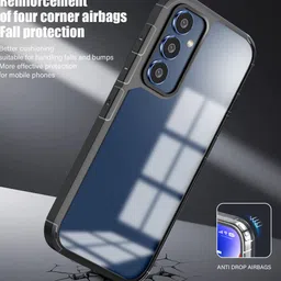 Karwan Solid SamsungA34 5G Shockproof Bumper Back Case image 3