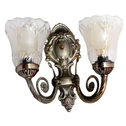 KINIS Black & Transparent Frustum Shaped Metal Wall Lamp image 2