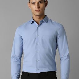 Louis Philippe Spread Collar Long Sleeves Regular Fit Formal Shirt-picture-8