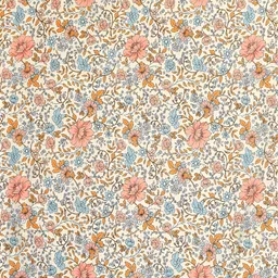 WELLNEST Set Of 8 White & Pink Printed Cotton Diwan Set image 2