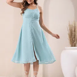 KALINI Chiffon A-Line Midi Dress-picture-15