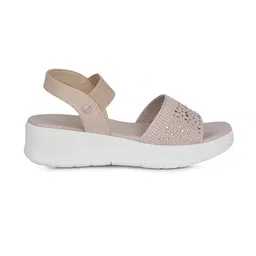 Bata comfit Textured Flatform Sandals image 4