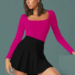 Maheshvi Women Square Neck Long Sleeves Top-picture-20