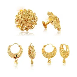 VIVASTRI Women Gold-Plated Alloy Earrings-picture-42