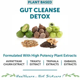 Bliss Welness Plant Based Gut Detox Tablets - 60 Tablets image 4