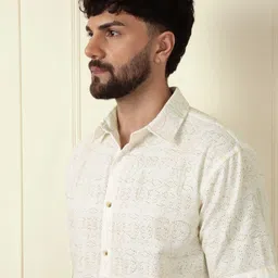 WROGN Men Comfort Floral Opaque Printed Casual Shirt image 3