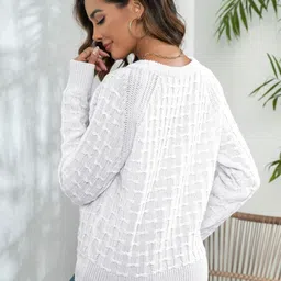 Oh Rare Women Cable Knit Pullover image 4