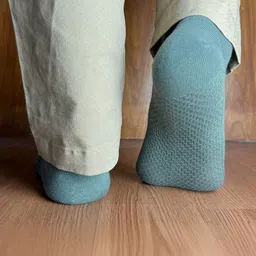 The Tie Hub Men Cotton Breathable Low-Cut Ankle-Length Socks image 4