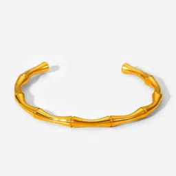 Palli Creation Stainless Steel Gold-Plated Kada Bracelet image 4