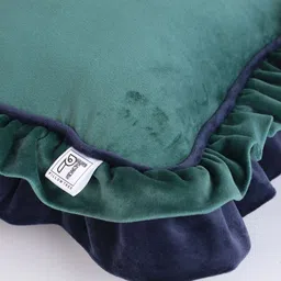 PILLOW TREE 1-Piece Green Cotton Square Cushions image 4