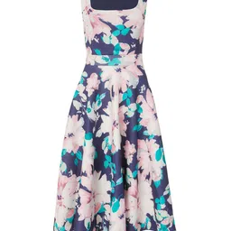 QUIZ Women Floral Printed Fit & Flare Midi Dress image 4