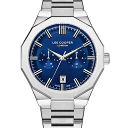 Lee Cooper Men Brass Dial & Stainless Steel Bracelet Style Straps Analogue Multi Function Watch LC08018.390-picture-41