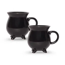 U & U Unique Utilities Black Solid Ceramic Matte Mugs Set of Cups and Mugs-picture-36