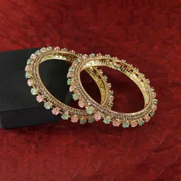 LAVAZZA Set of 2 Crystal Beaded Bangle-image-49