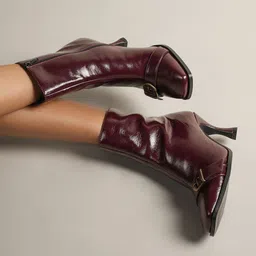 Theater Women Round Toe Winter Boots image 3