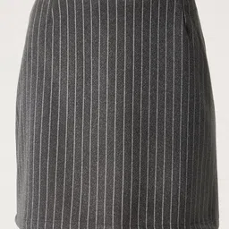 Happiness istanbul Striped Straight Mini Skirt-picture-38
