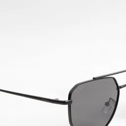 Ted Smith Unisex Black Lens & Black Aviator Sunglasses with image 3