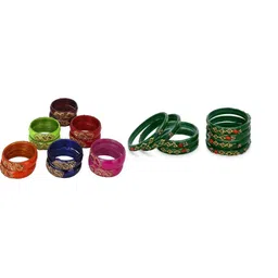SOMIL Set Of 20 Stone-Studded Bangles-picture-22