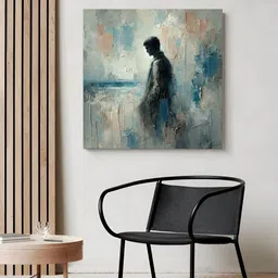 999Store Blue & Black 1 Piece Wood Abstract Wall Paintings-picture-33