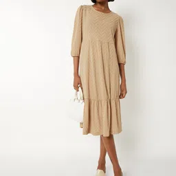max Women Puff Sleeve Fit-Flare Dress-picture-20