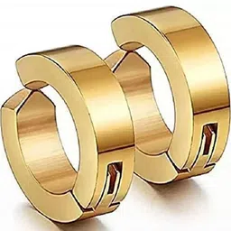 shobhram Unisex Gold Earrings image 3