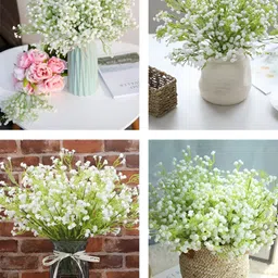 Art Street White 3 Pieces Gypsophilia Artificial Flower image 5