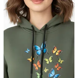 Sash Women Printed Hooded Sweatshirt image 3