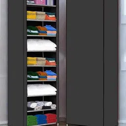 flipkart perfect homes studio 9Layer hard pvc pipe PP Collapsible Wardrobe-picture-17