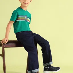 U.S. Polo Assn. Kids Boys Bootcut Mid-Rise Stretchable Jeans-picture-19