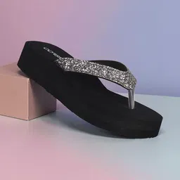 CORSICA Textured Velvet Wedge Sandals-picture-13