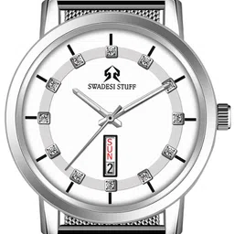 SWADESI STUFF Men Dial & Straps Analogue Watch SEFAR WHITE 81 image 4